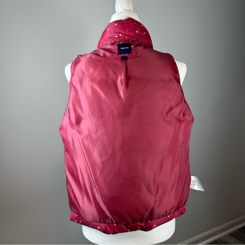 GapKids Red Star Print Puffer Vest XXL (14-16) Warm Winter Layer - Picture 10 of 12